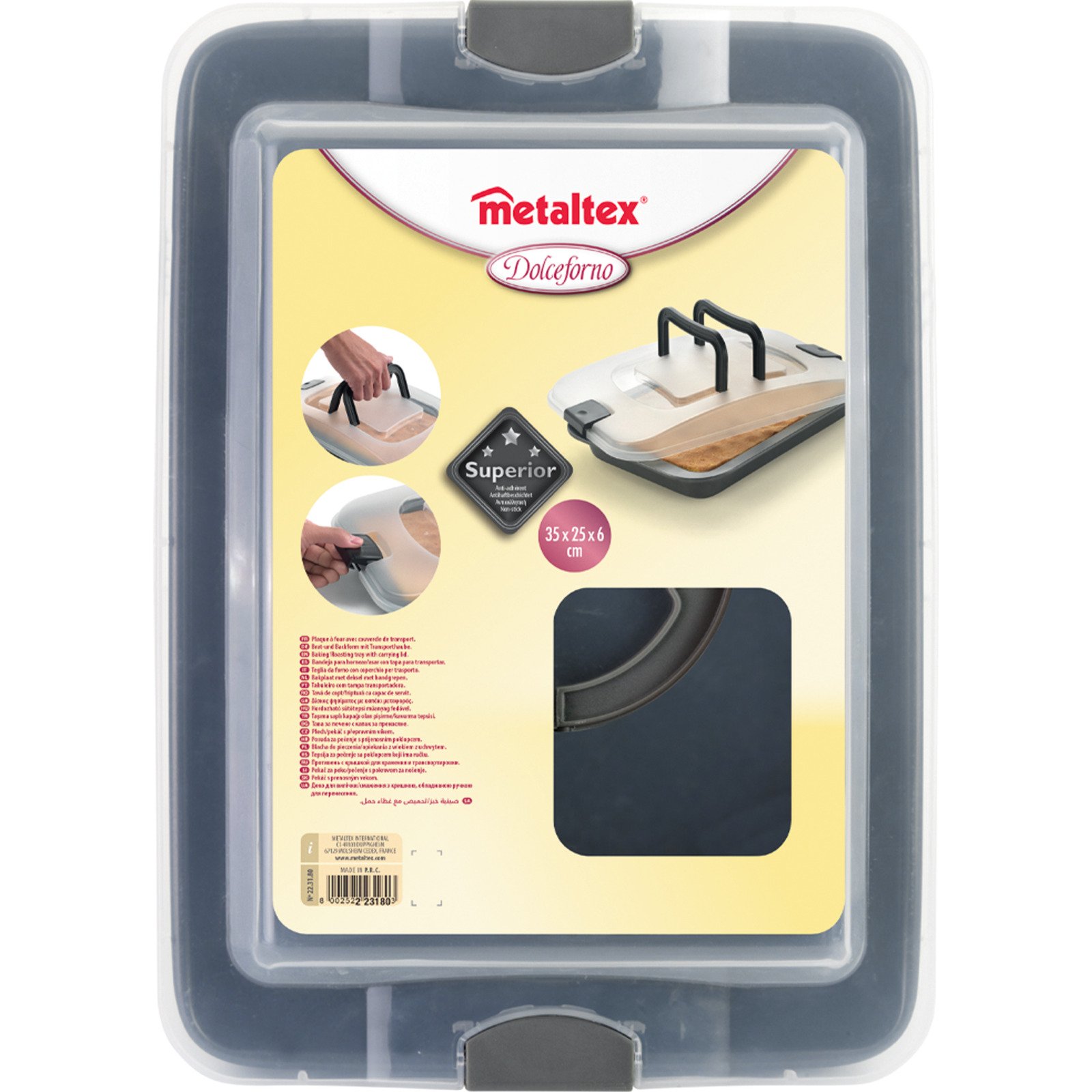 Backblech + Tragehaube Superior 35 x 24 x 6 cm