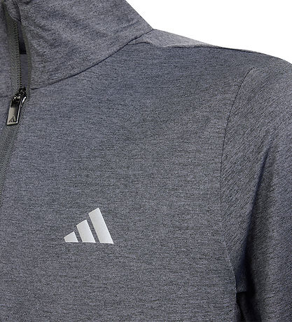 adidas Performance Bluse - J Hea 1/2 Reißverschluss - Grau Melie