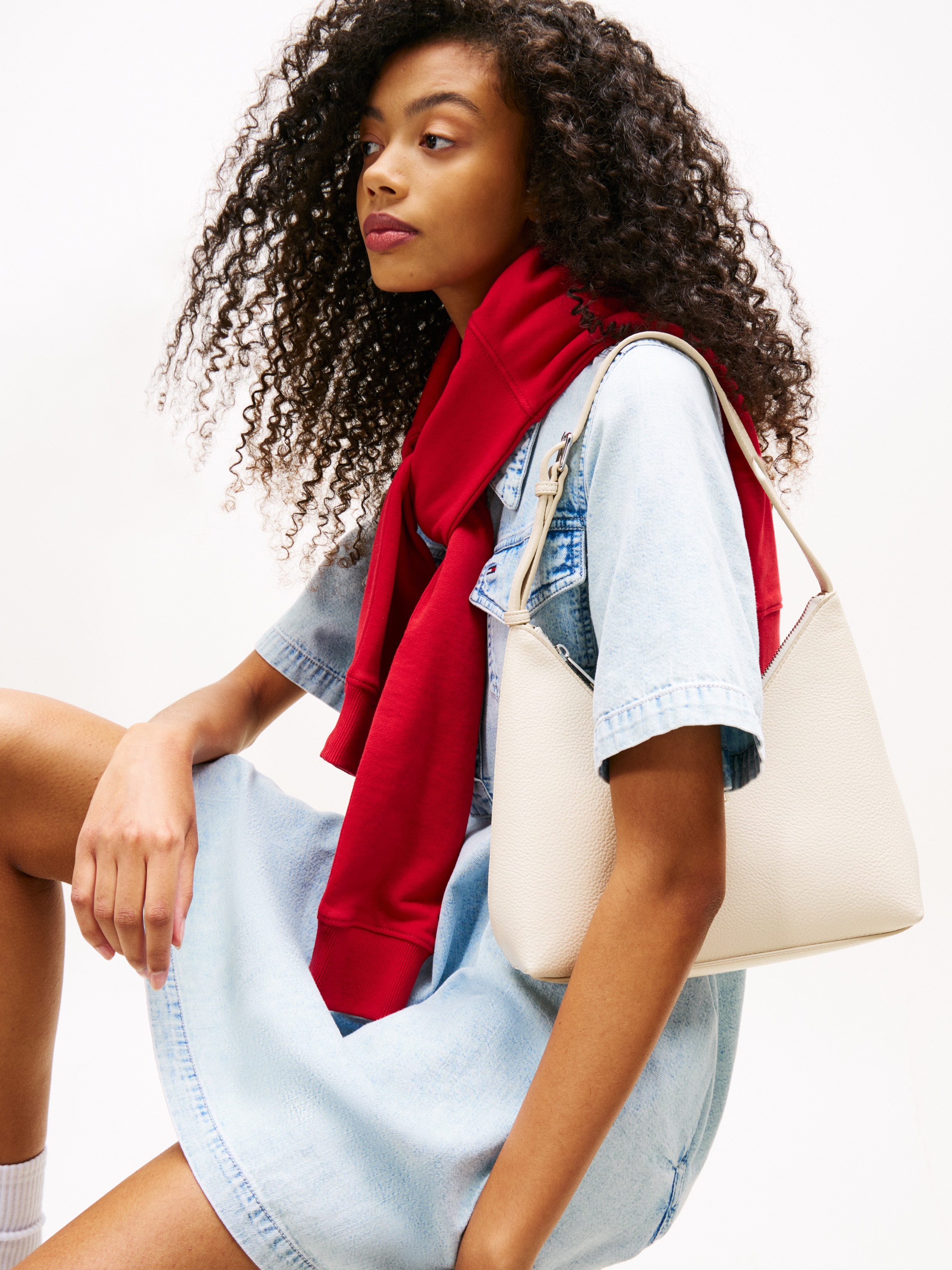 Tommy Jeans Jeanskleid »A-LINE DENIM DRESS EXT« Brusttaschen
