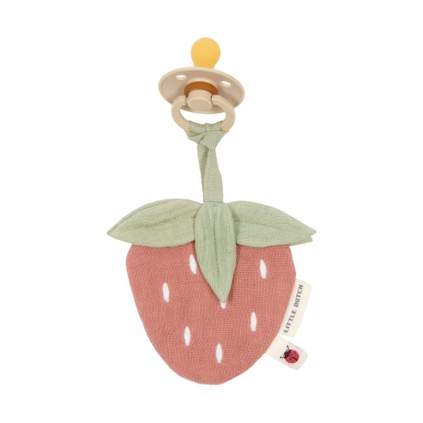 Little Dutch Speendoekje Hydrofiel - Aardbei - 10x10 cm