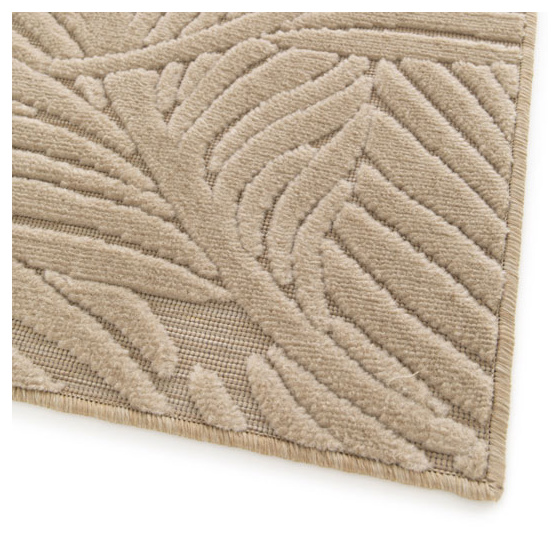Tapis intérieur et extérieur en relief - lauria - beige - 160 x 230 cm