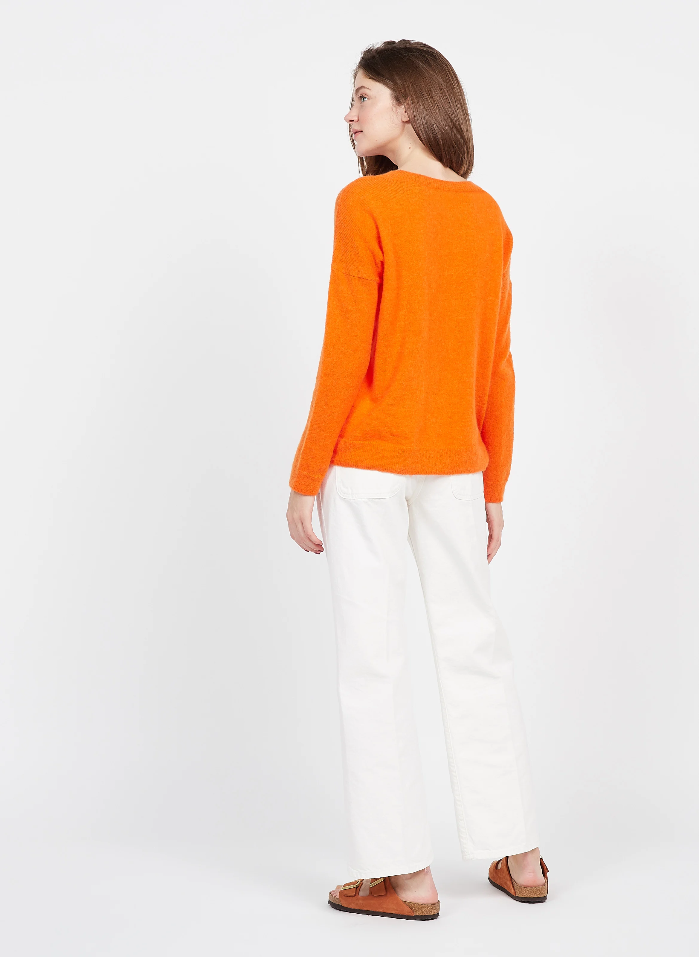 MOON - Jean droit en coton | Blanc