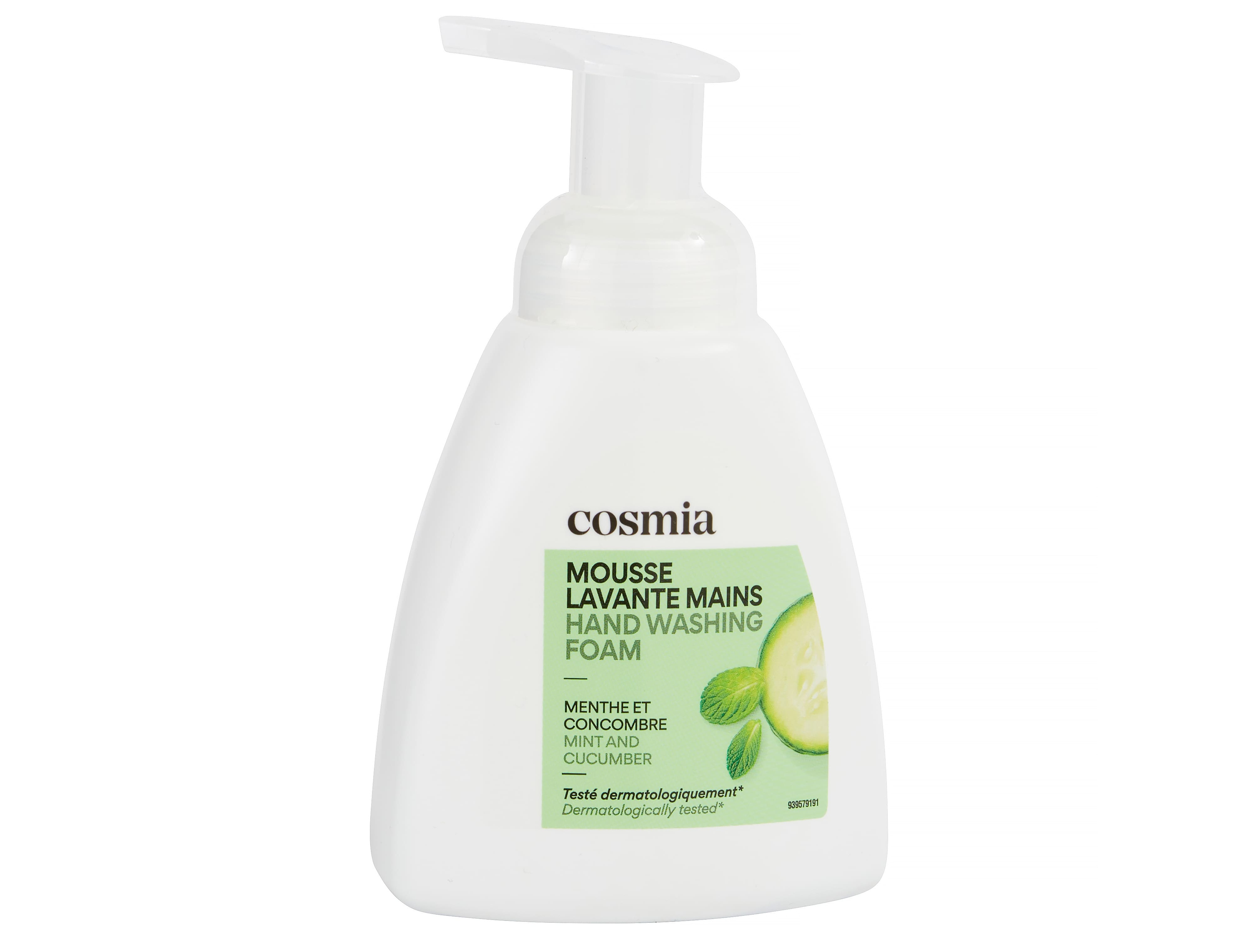 SABONETE EM ESPUMA COSMIA HORTELÃ E PEPINO 300ML
