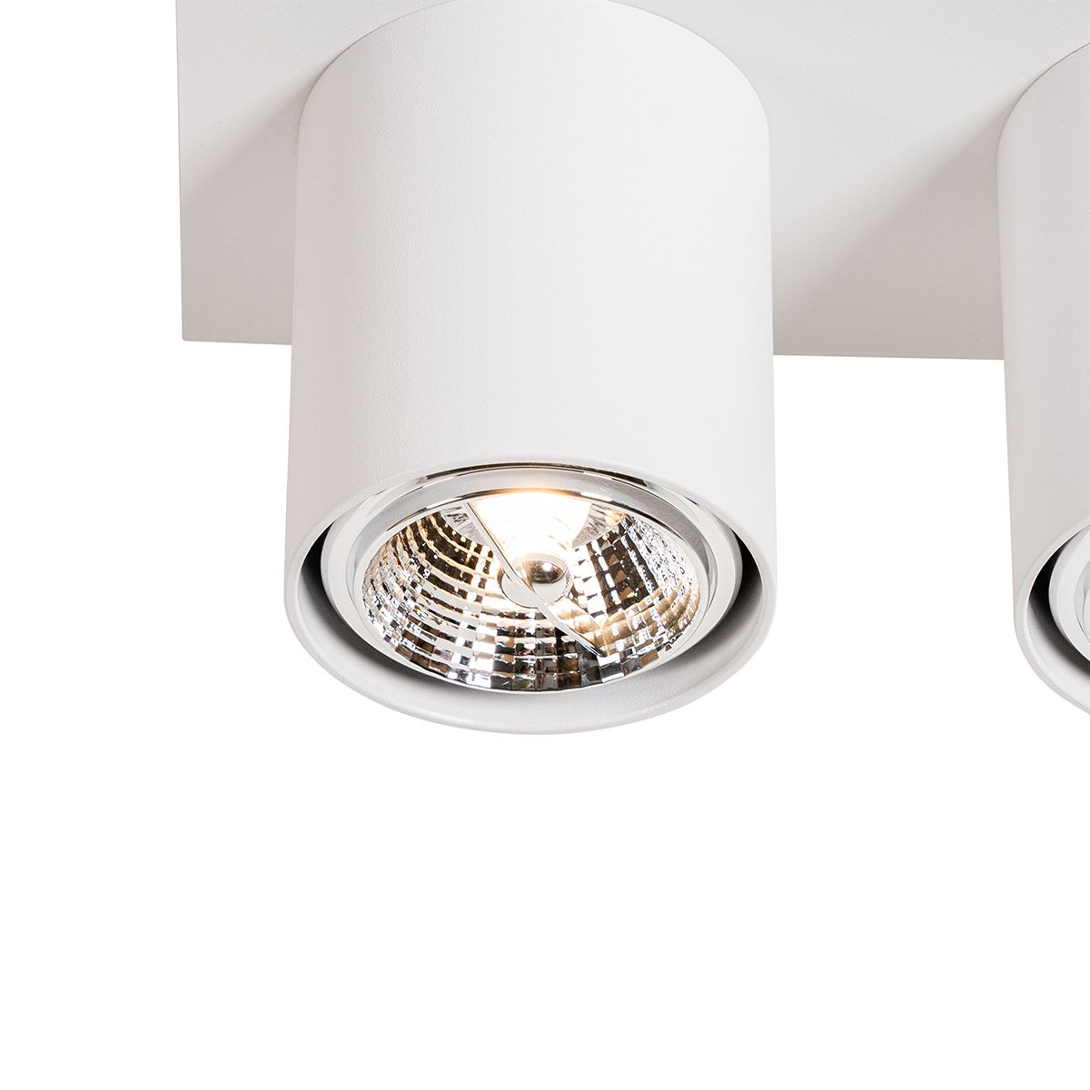 Moderne plafondspot wit 2-lichts - Tubo