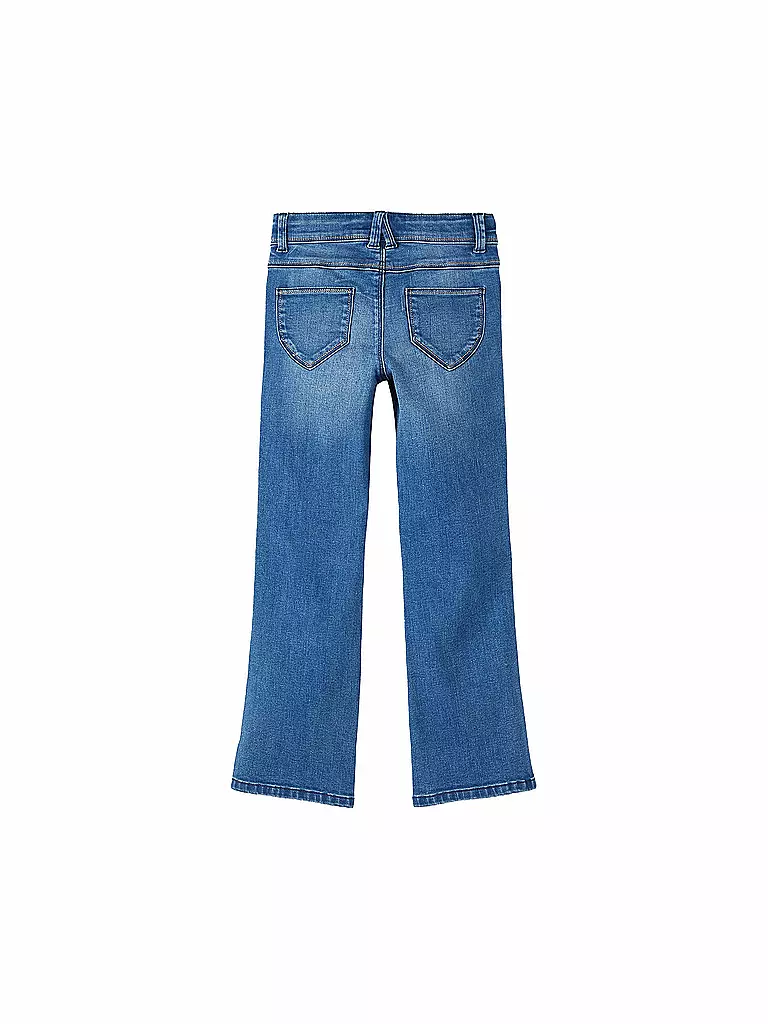 NAME IT Mädchen Jeans Skinny Bootcut Fit NKFPOLLY dunkelblau