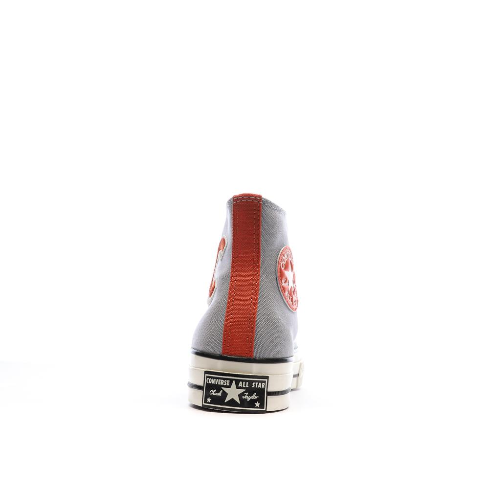 Converse Baskets Grises/Rouges Homme Converse Chuck 70 Letterman