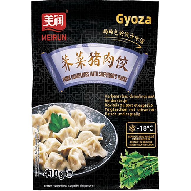 Meirun Varkensvlees Dumplings met Herderstasje 410g