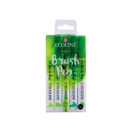 Royal Talens Ecoline Brushpen Grüntöne, 5-teilig