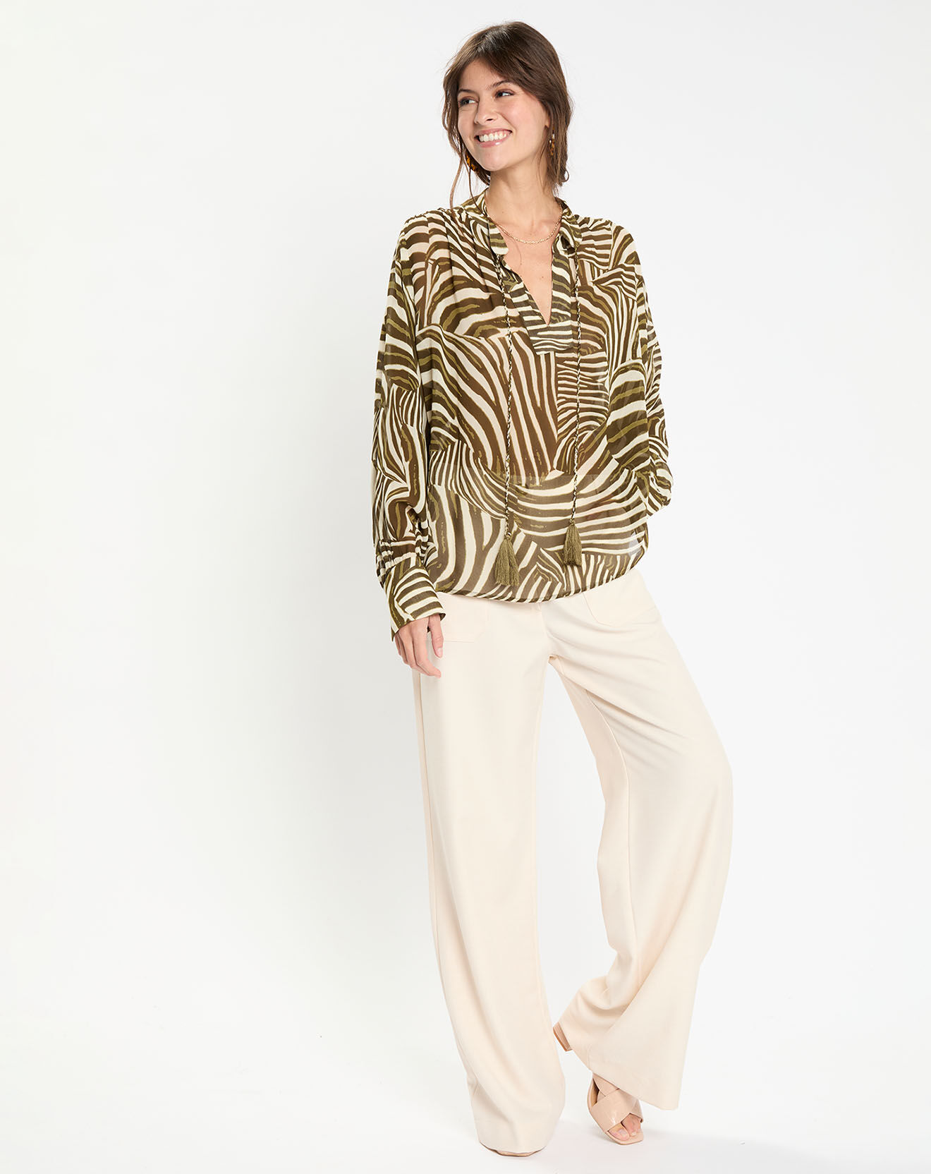 Lauren Vidal Blouse Jane verte