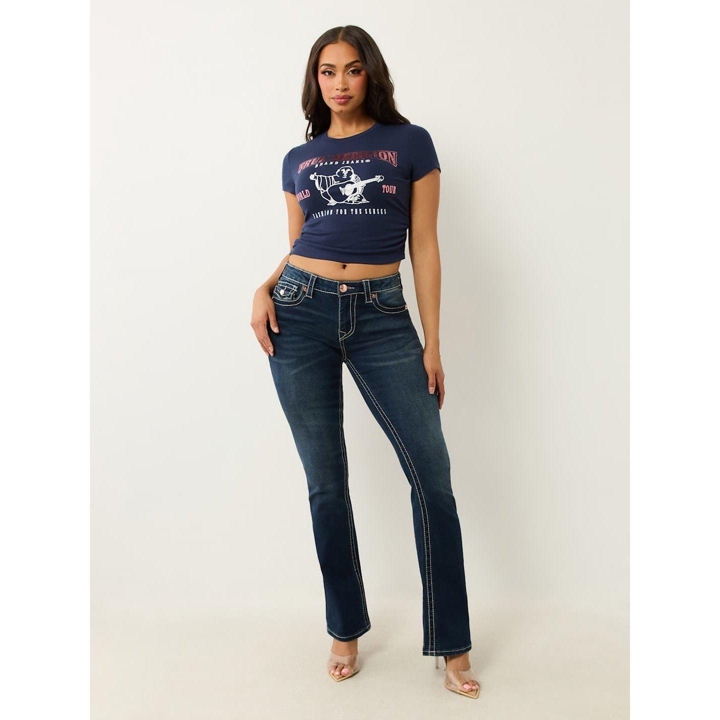 True Religion TR Gathered Baby T Shirt Womens