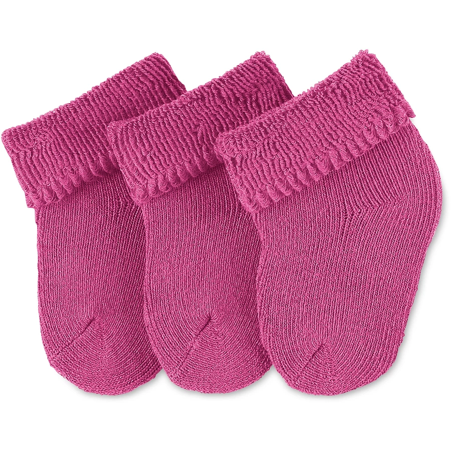 Sterntaler Girls Erstlingssöckchen 3er-Pack magenta