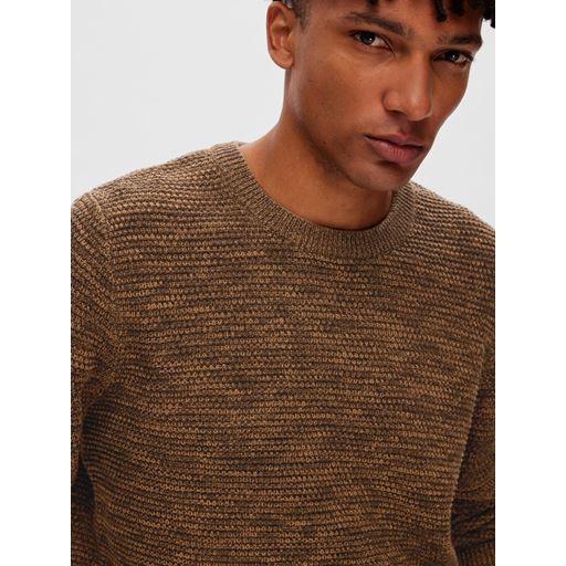 Selected Homme Vince Bubble Striktrøje, Demitasse, XL