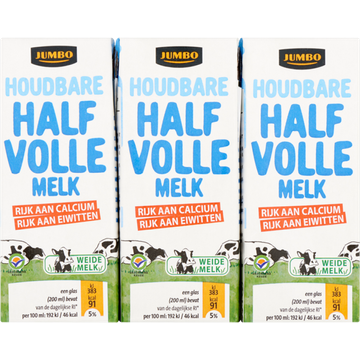 Jumbo Houdbare Halfvolle Melk 6 x 200ML