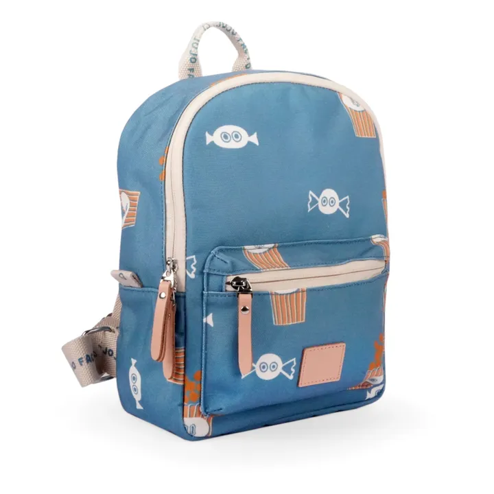 JOJO FACTORY Sac à Dos Baby Popcorn | Bleu