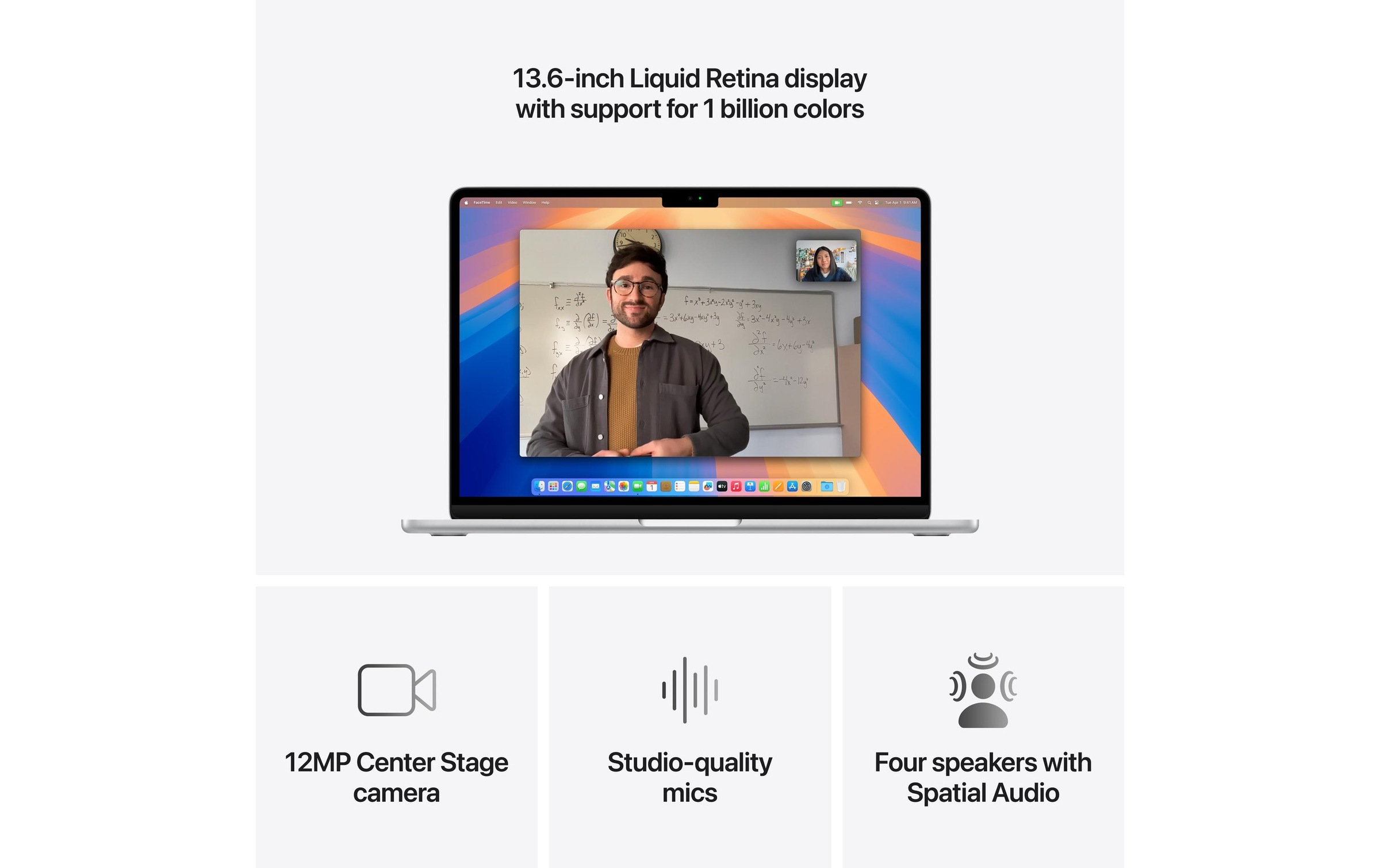Apple Notebook »MacBook Air 13 2025 M4 10C GPU / 24 GB / 512 GB« / 13,6 ″ Apple M4 10-Core GPU 512 GB SSD