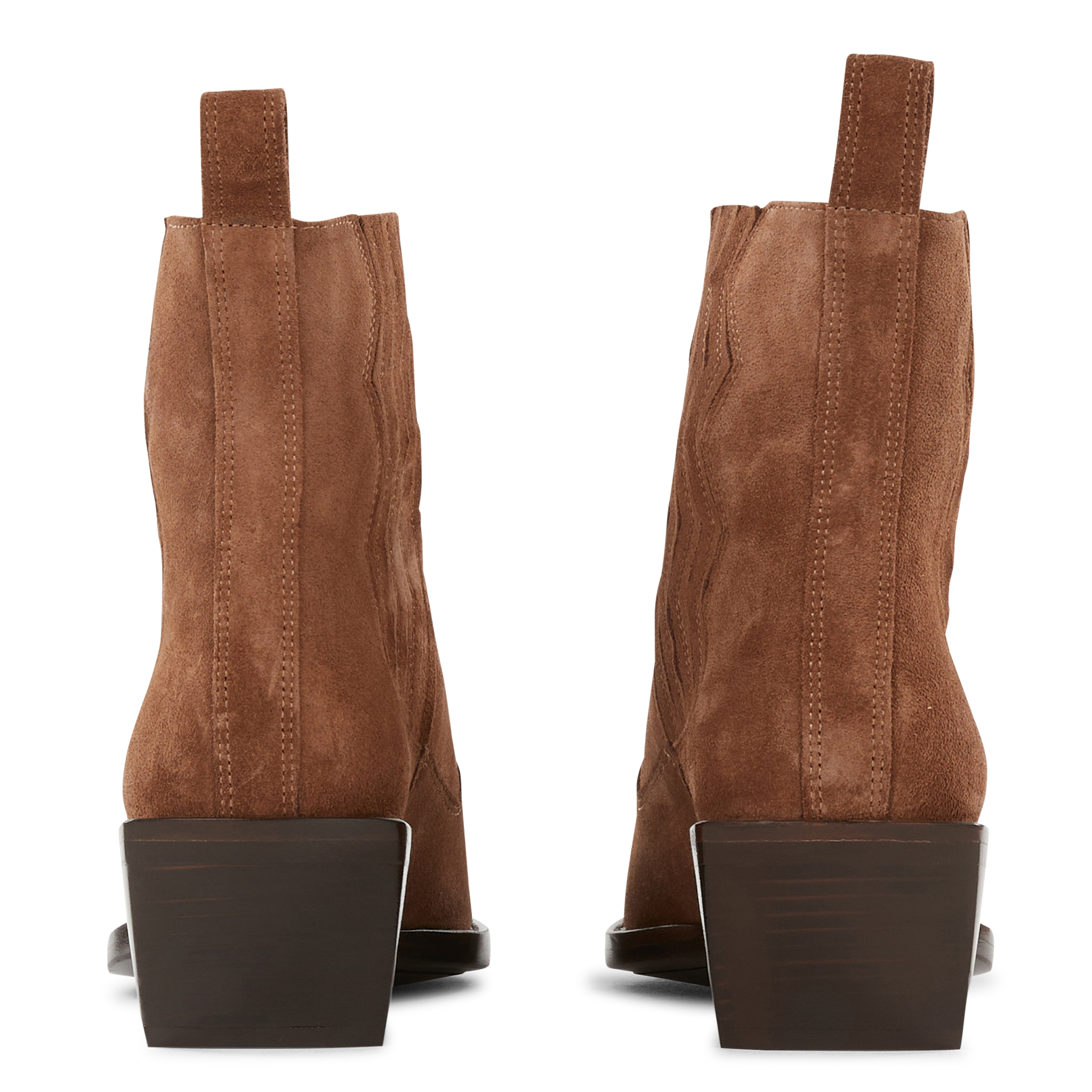 CALAMITY 40 - Bottine western chelsea en cuir velours | Marron
