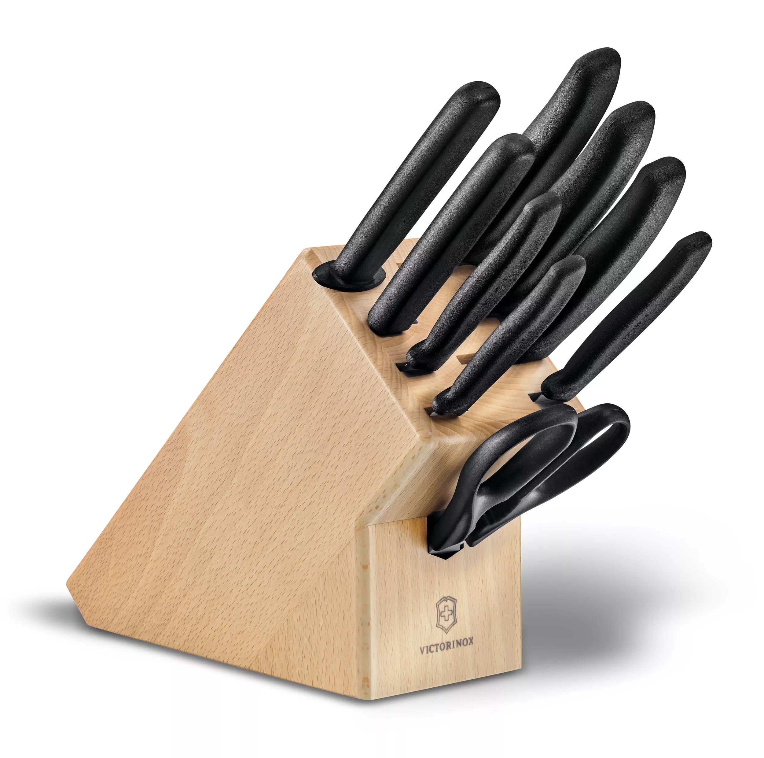 Swiss Classic Messerblock, 9-teilig-schwarz