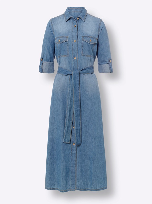 heine Jeanskleid »Jeans-Kleid« Brusttasche