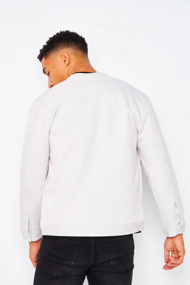 Bomber gris clair uni