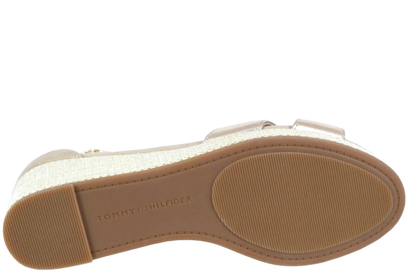 TOMMY HILFIGER - FLAG METALLIC MID WEDGE ESPAD SANDAL