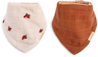 FILIBABBA Bandana Tøysmekker 2-Pakk, Lucky/Amber Brown