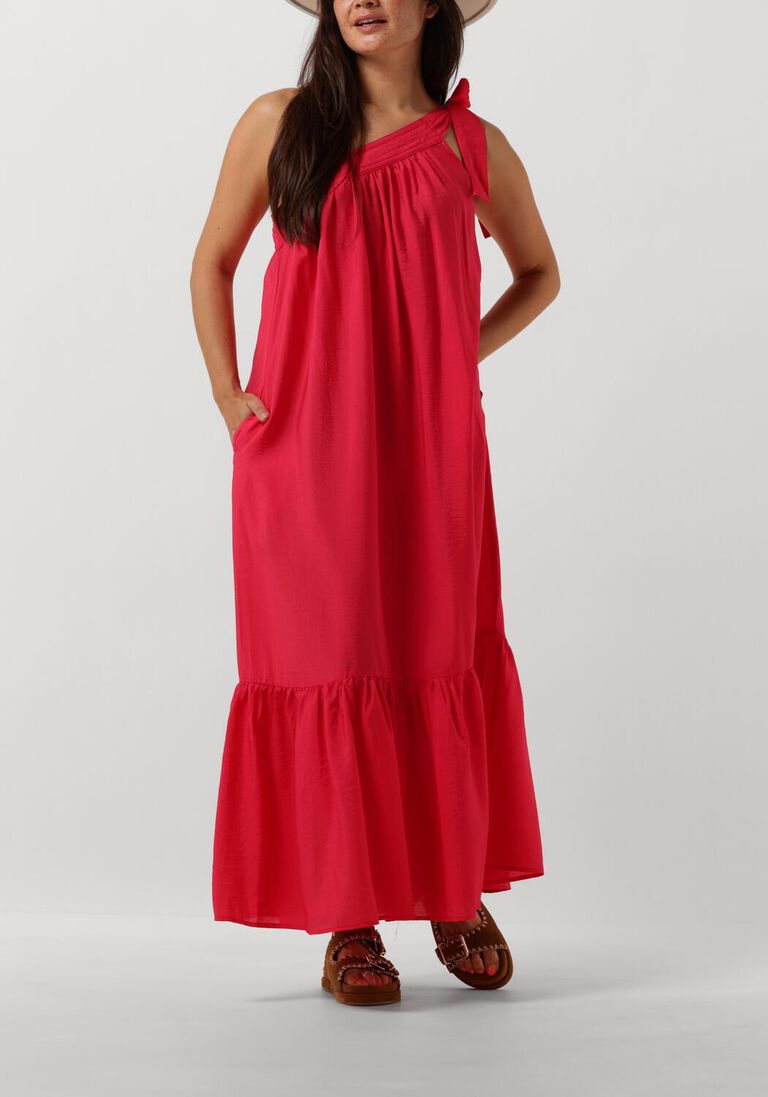 roze co'couture maxi jurk callum asym dress