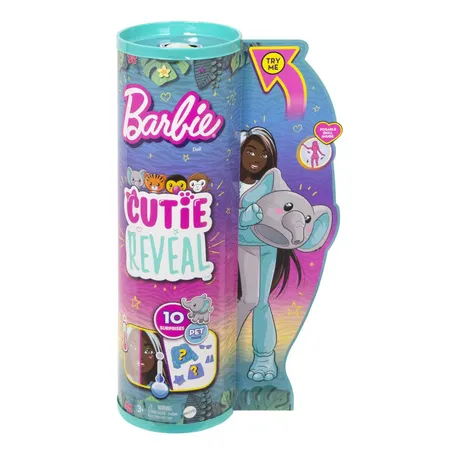 Barbie Cutie Reveal Dschungel Serie Puppe - Elefant