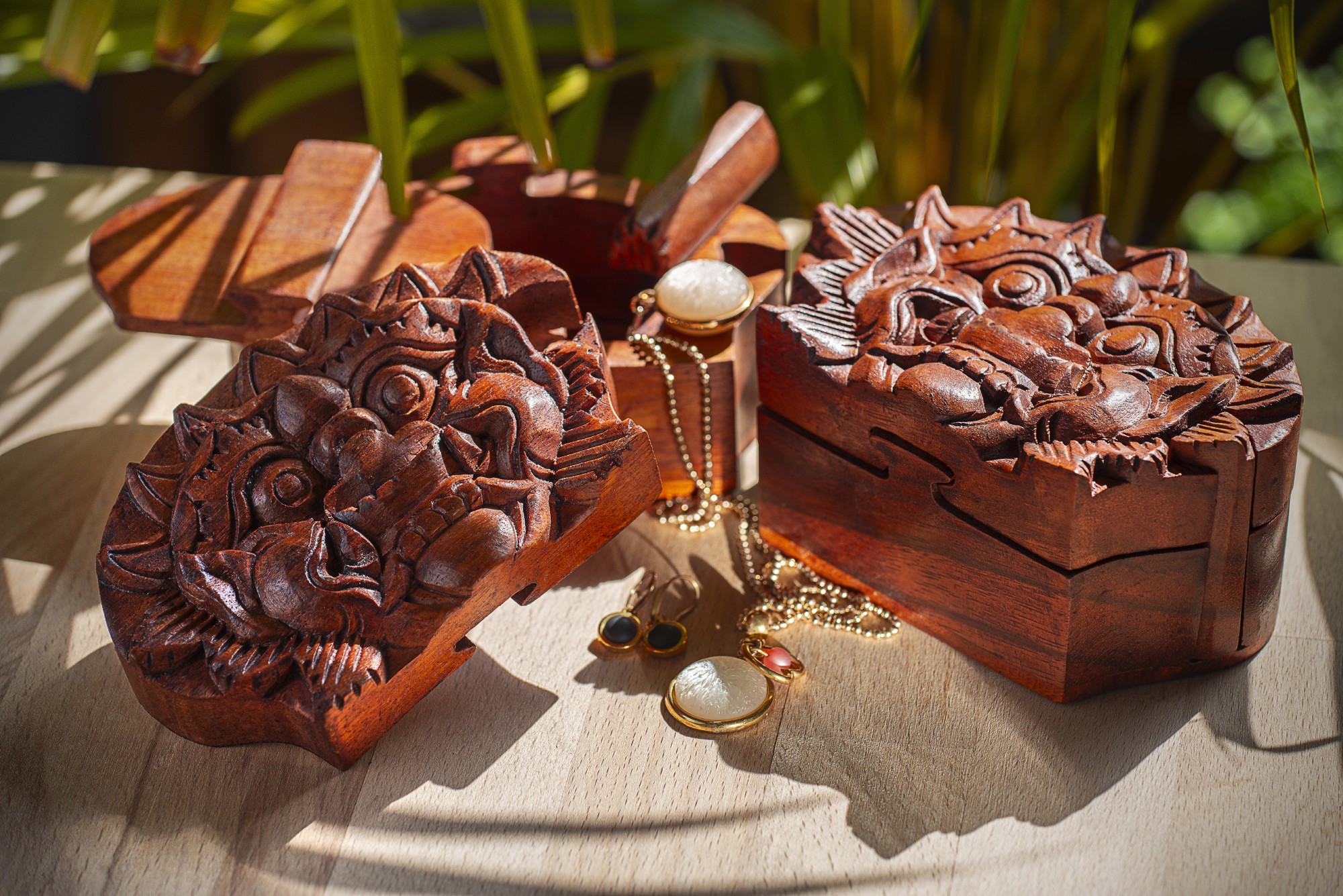 Secret Box 'Barong', natur, T 9 cm, B 13 cm, H 7 cm von fischer's lagerhaus