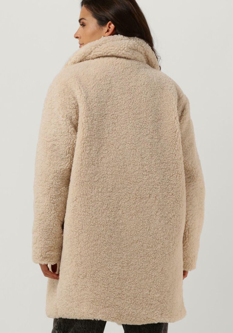 NOTRE-V beige notre-v teddy jas teddy coat short