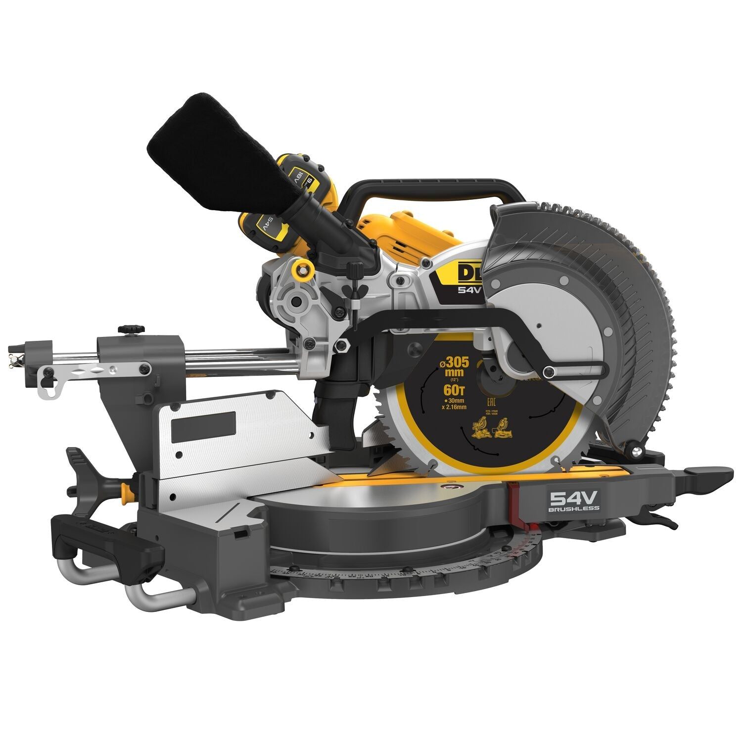 DeWALT DCS781X2 Accu Afkort-/Verstekzaag 305mm 54V XR FlexVolt 9.0Ah
