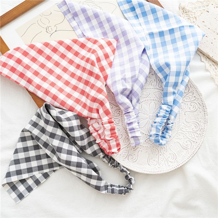 enthice - Geruite elastische bandana