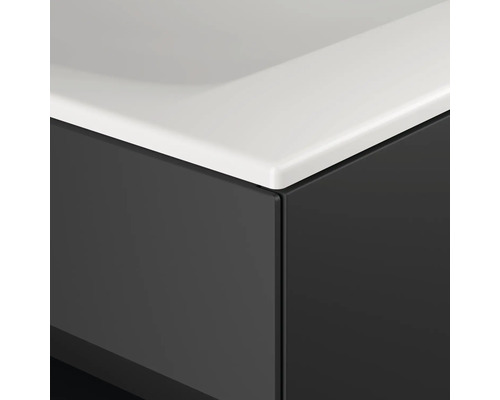 KEUCO Stageline wastafelmeubel met LED-verlichting, BxHxD 80 x 62,5 cm x 49 cm, frontkleur vulkanisch mat, 32862970100