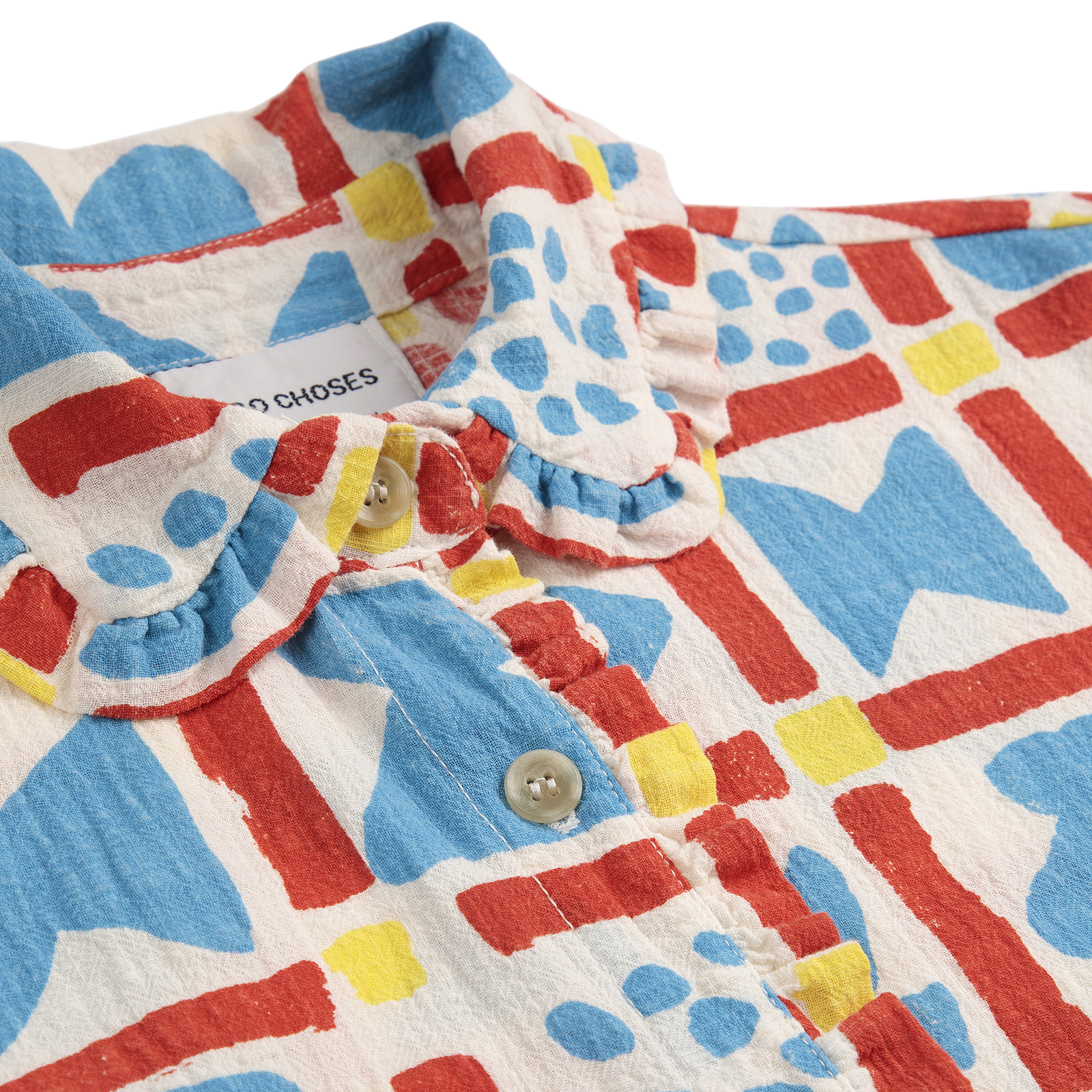 Bluse Geometric Game All Over Offwhite
