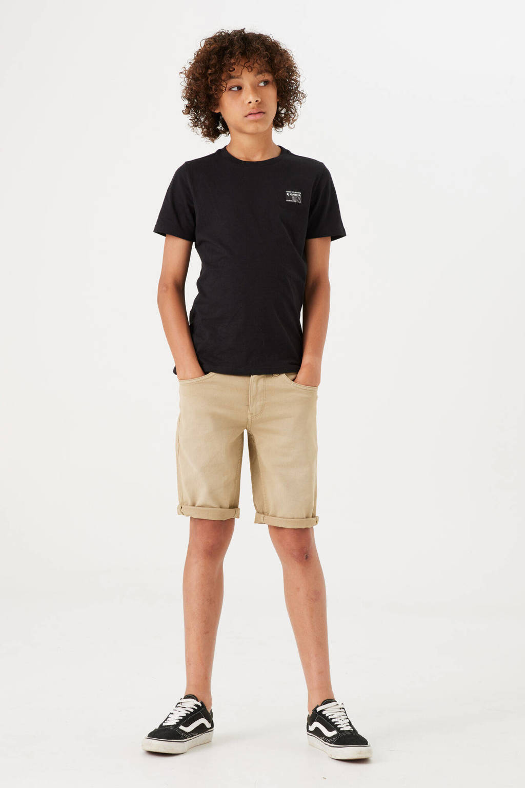 Garcia regular fit casual short Lazlo short kaki