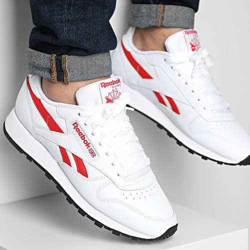 Baskets Classic Leather 100033995 Footwear White Vector Red Core Black