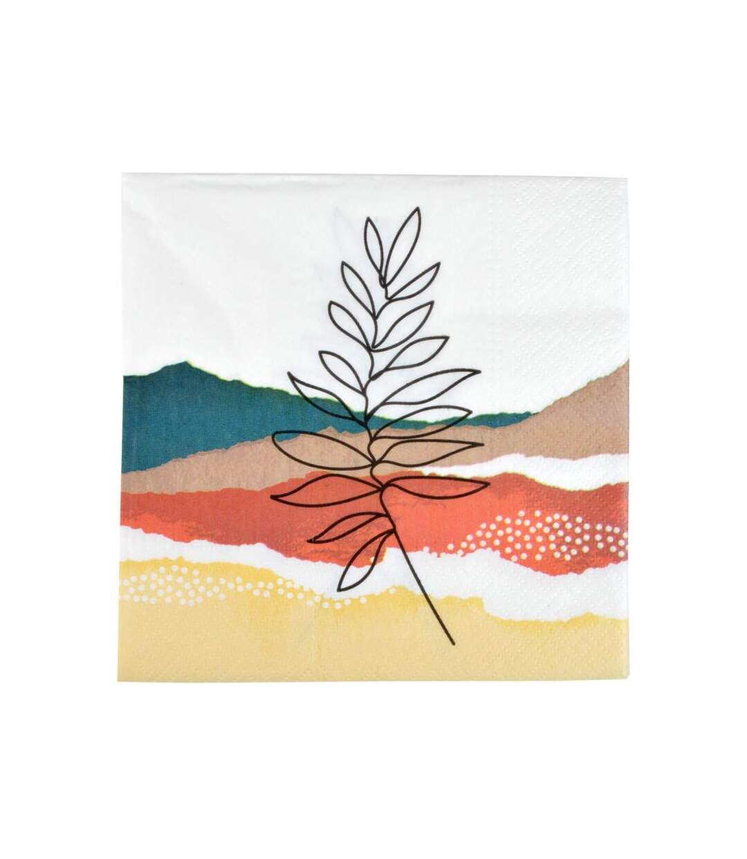 Paris Prix - Lot De 20 Serviettes En Papier abstract 33x33cm Multicolore