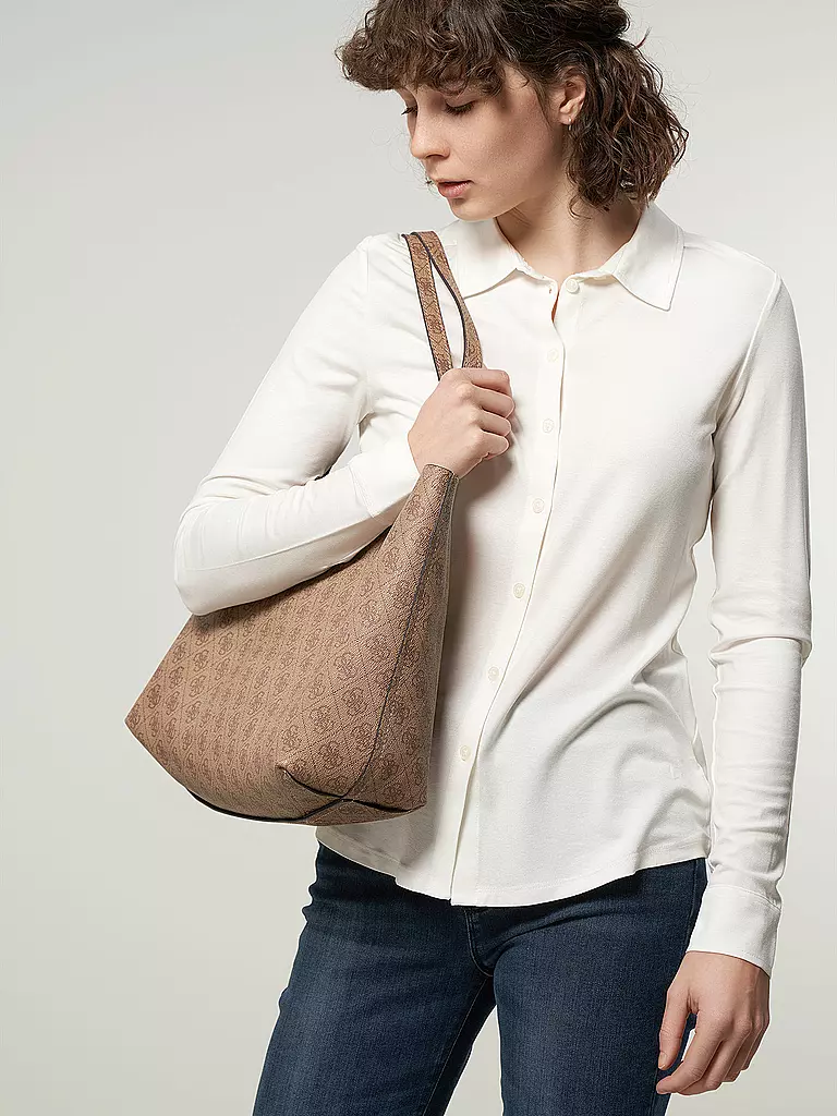 GUESS Tasche - Shopper ECO BRENTON beige