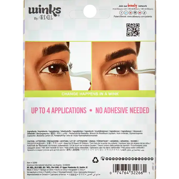 Winks Press On Lash Natural underlash extentions Wimpern