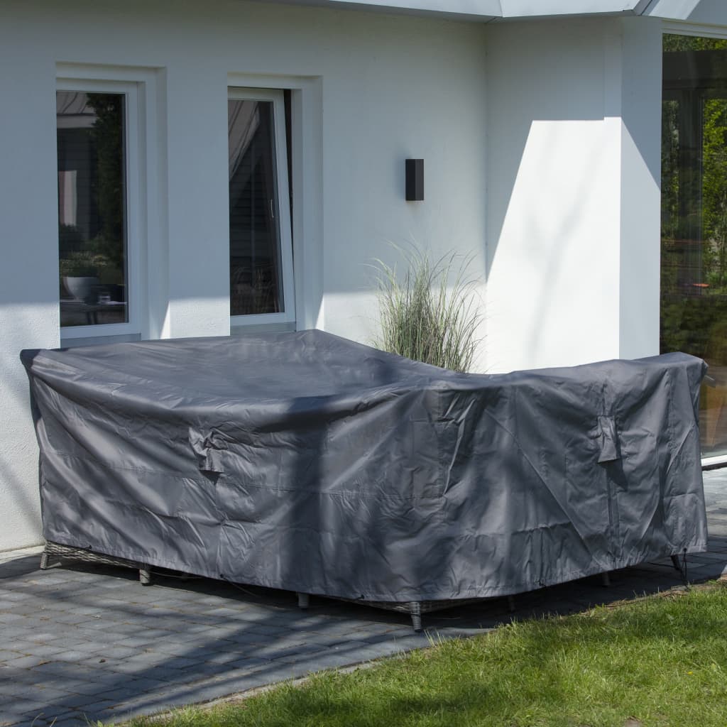 Housse de meubles d'extérieur 255 x 255 x 70 cm gris