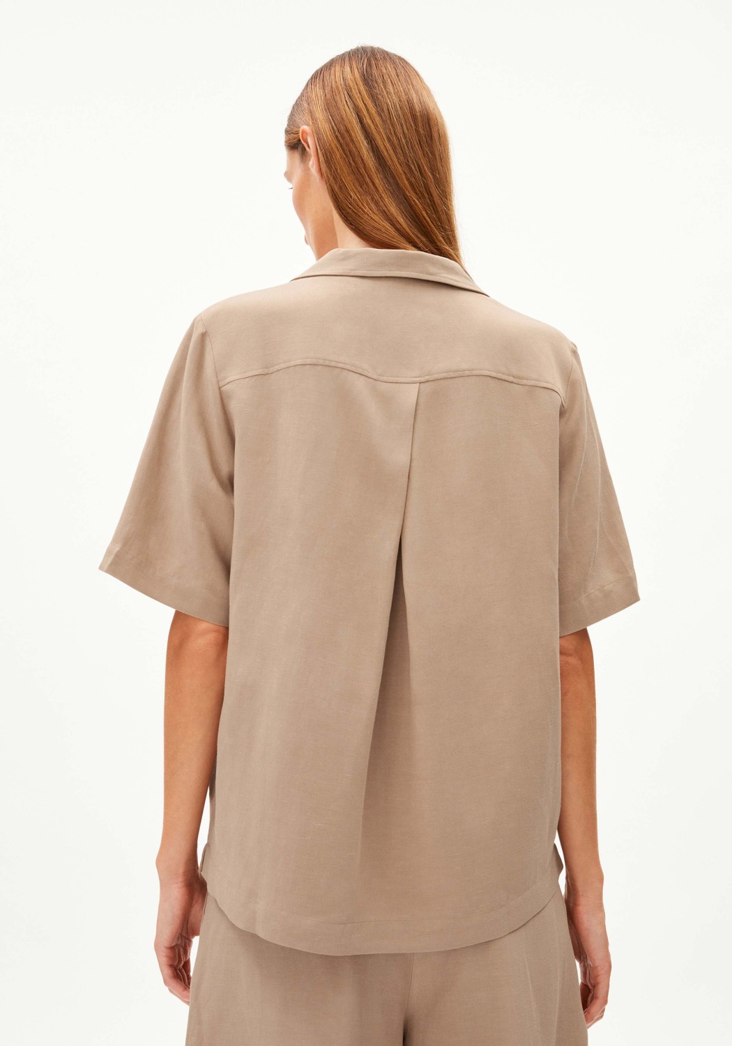 Armedangels Bluse Maaite Lino Cinnamon Dust