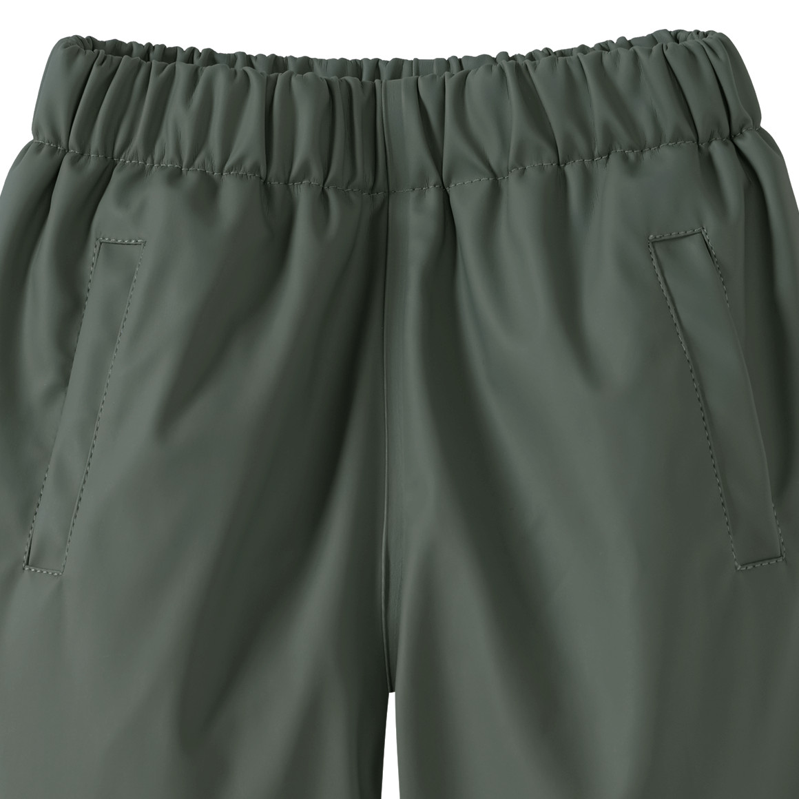 Famy Baby Regenhose mit gestepptem Futter oliv