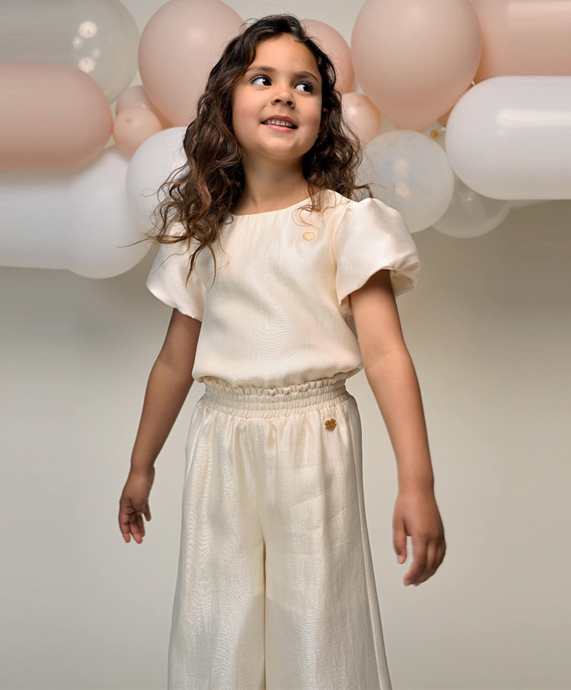 Le Chic Meisjes top ecru
