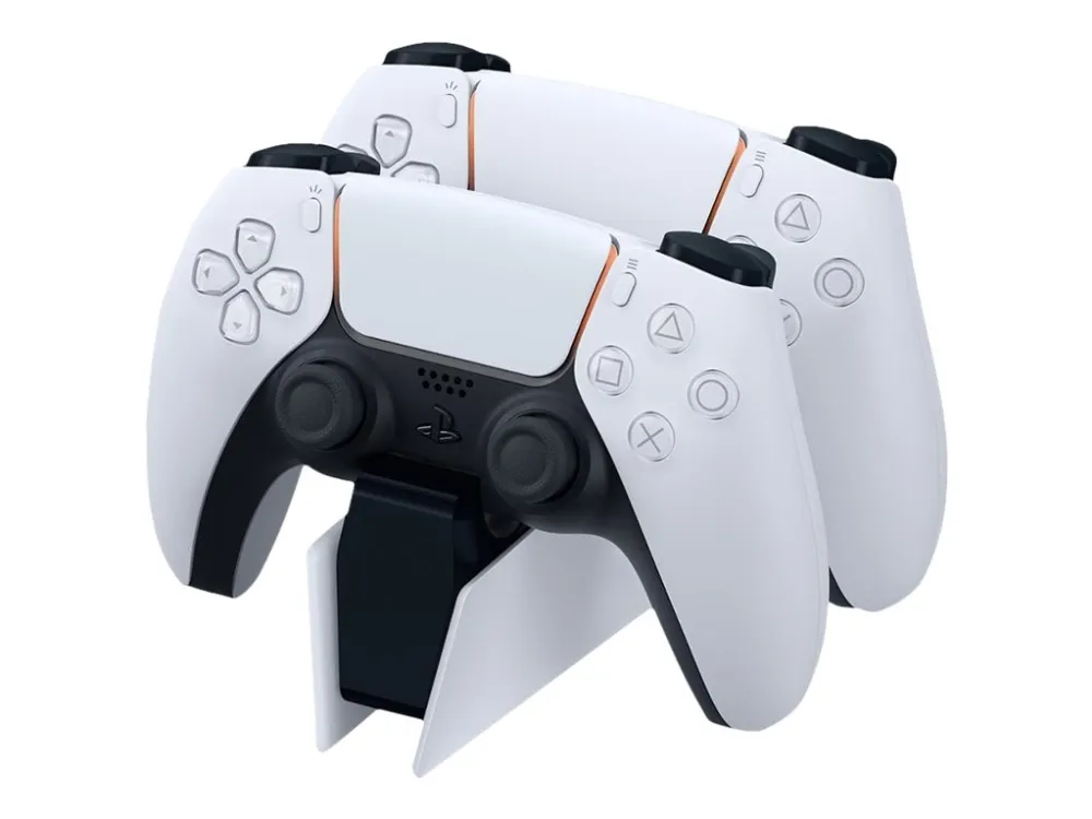 Sony | DualSense™ Charging Station - Opladningsstation   AC-strømadapter - 2 output-stikforbindelser - for Sony DualSense™ (PlayStation® 5)