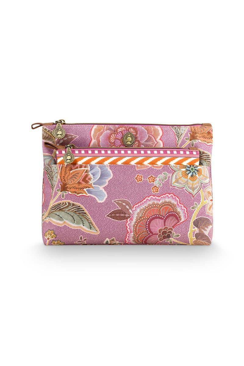 Pip Studio Caryn Cosmetic Bags Combi Matata Lilac