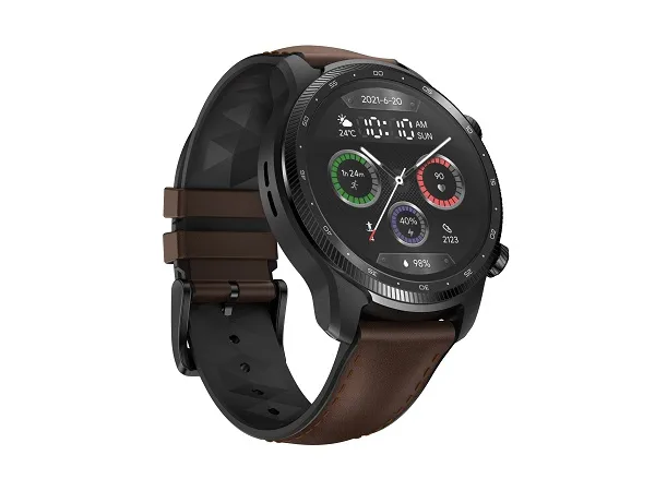 Mobvoi TicWatch Pro 3 Ultra - 47 mm - skyggesort - smart ur med bånd - fluororubber - display 1.4