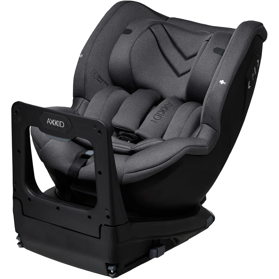 AXKID Kindersitz Spinkid i-Size Granit Melange