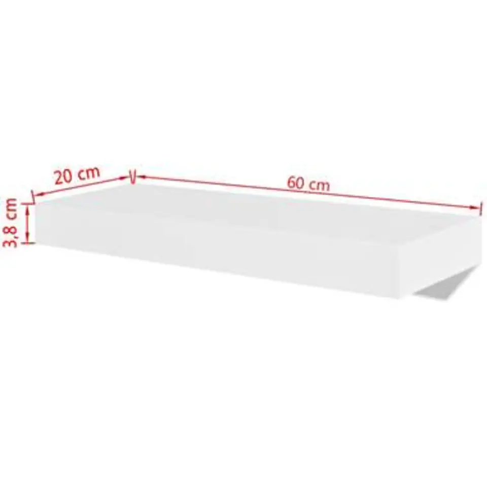 vidaXL - Wandmeubel - Wit - MDF - 60 cm - 2 stuks