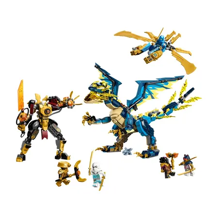 LEGO® NINJAGO® 71796 Kaiserliches Mech-Duell gegen den Elementardrachen