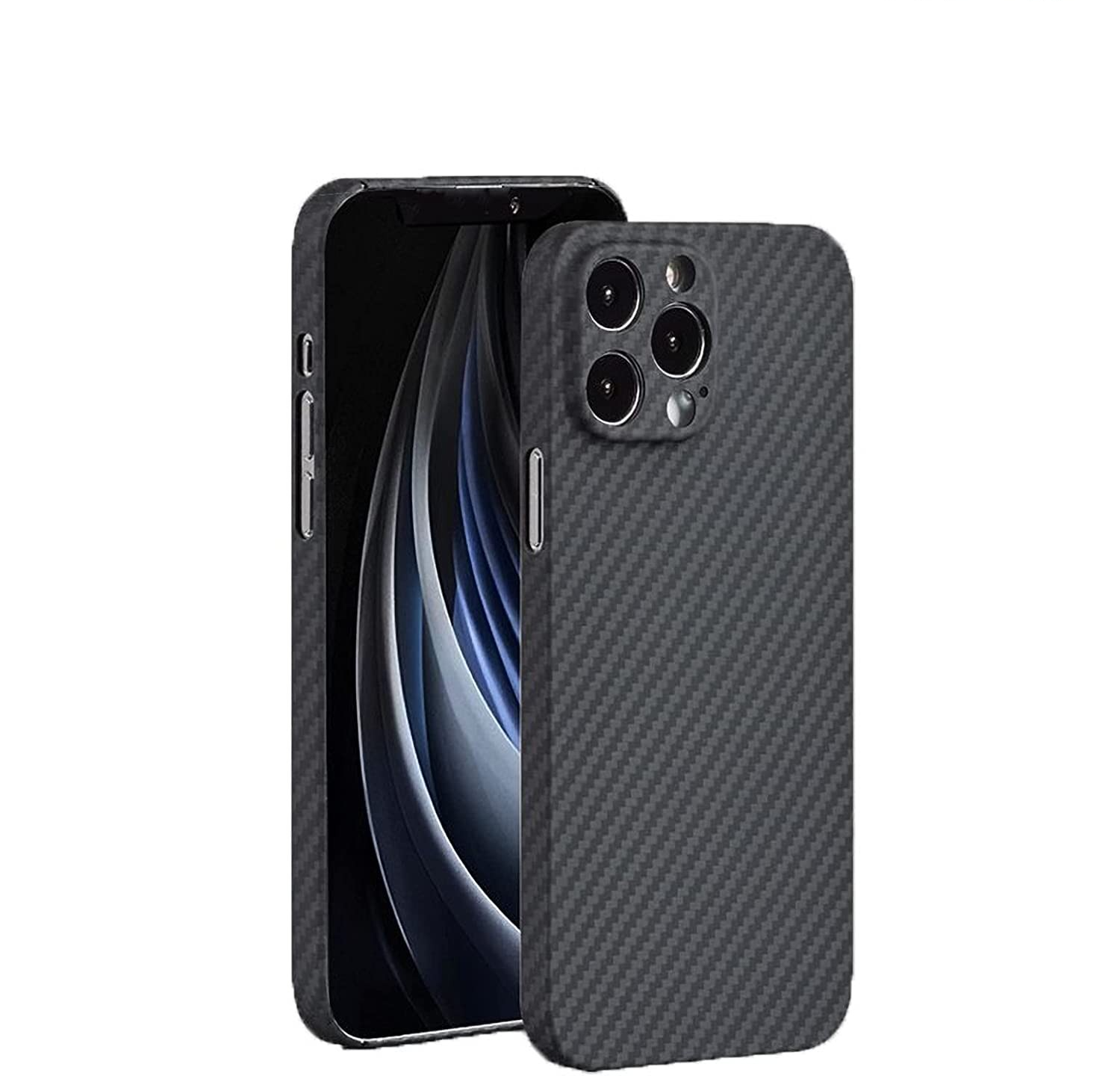 iPhone 14 Pro Max Kevlar Hardcase Schutzhülle Ultrathin - Schwarz