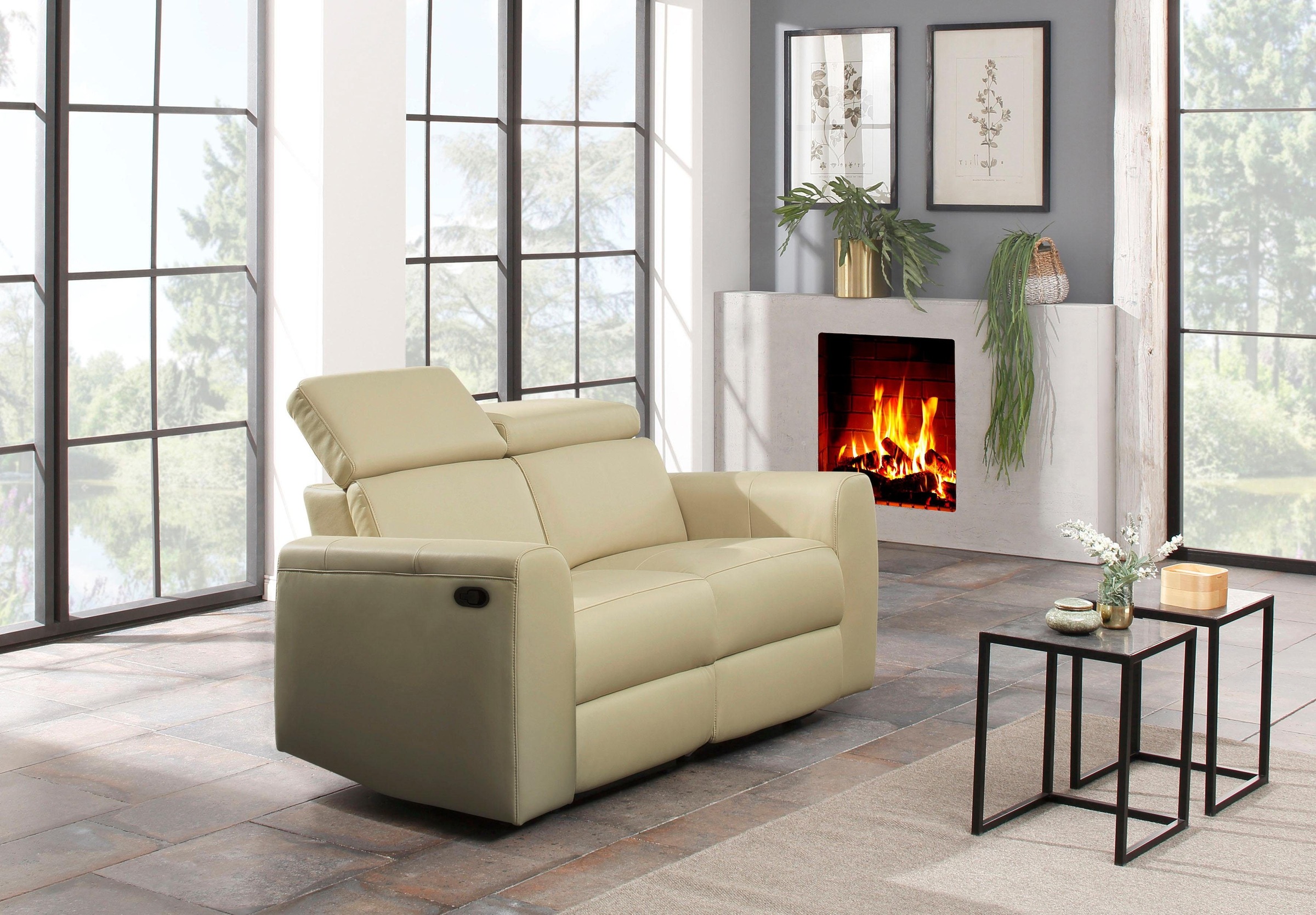 Home affaire 2-Sitzer »Sentrano« 152 cm, man. o. elektr. Relaxfunktion und USB/Kopfverstellung
